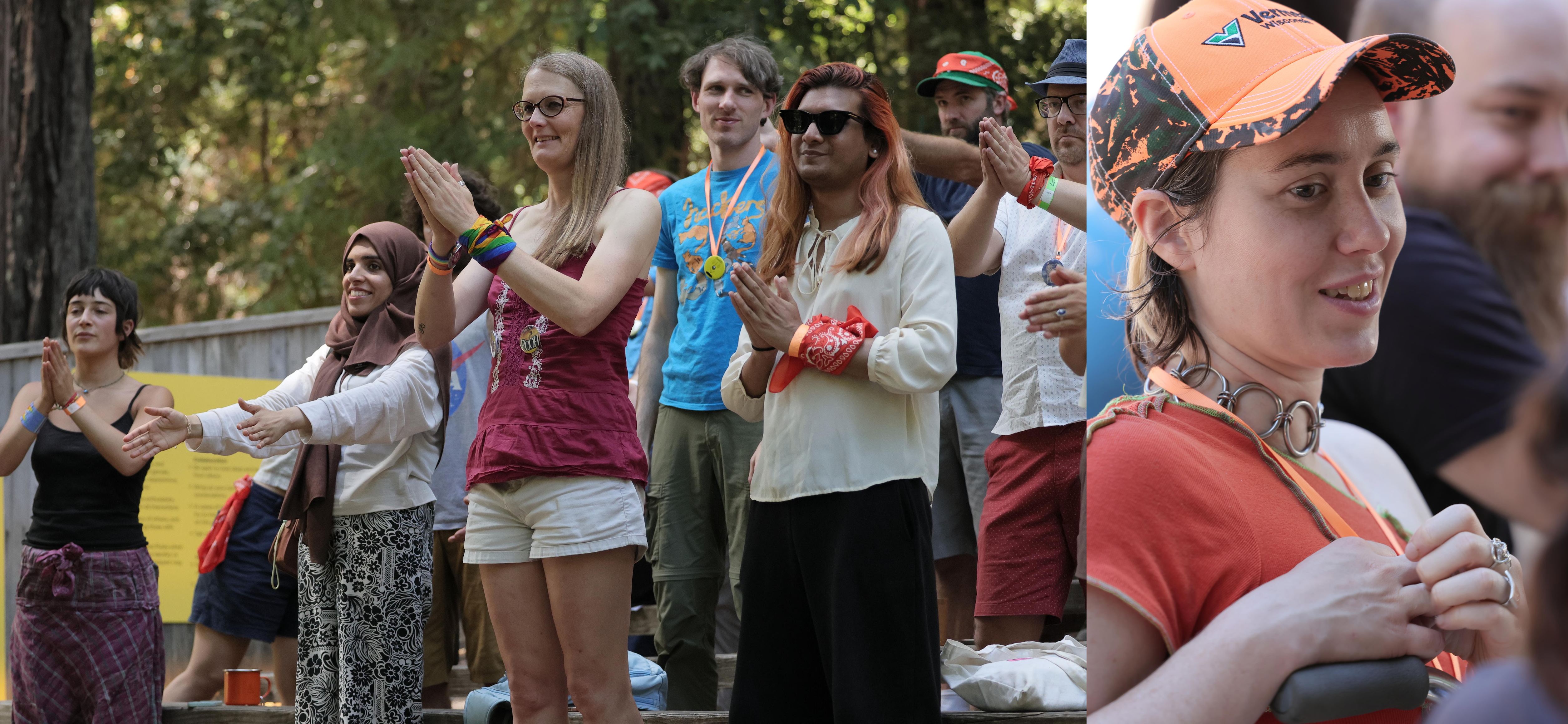 Large group photo of Fellows sitting in a circle